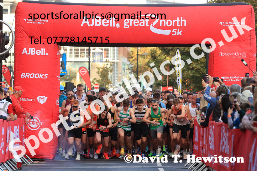 The 2026 AJ Bell Great North 5k, Newcastle Quayside. Photo: David T. Hewitson/Sports for All Pics
